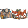 Three Fold Fox Die Cut Card