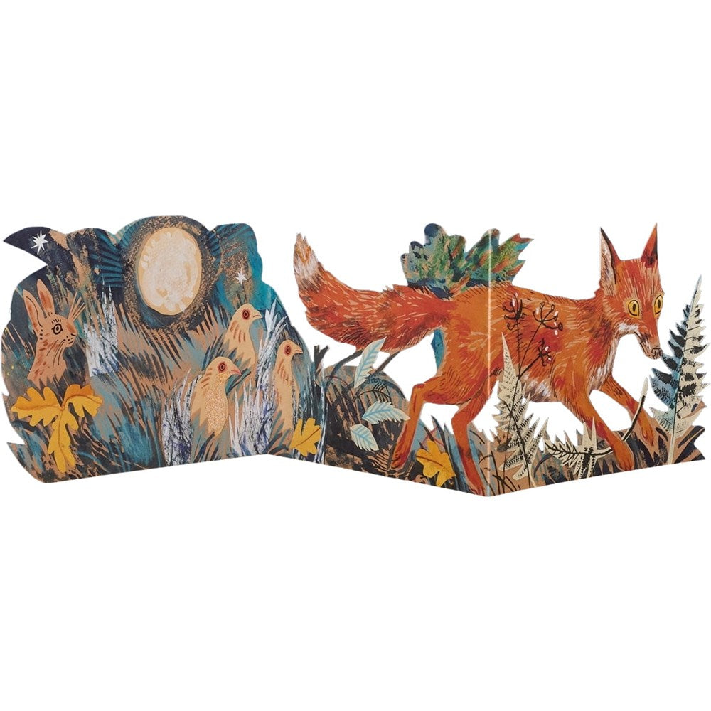 Art Angels Three Fold Fox Die Cut Card (1 pc)