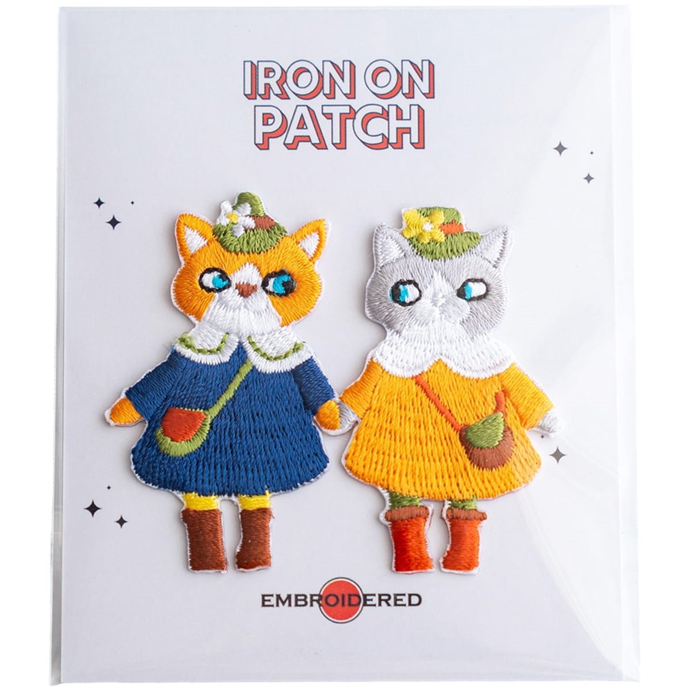 Kawaii Cats Iron-On Patch