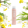 Evian Calm Facial Mist (100 ml) - product shown surrounded by flowers.