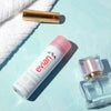 Evian Facial Spray (50 ml) - product shown on blue background.