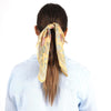 Vismaya Blossom Reverie Bandana - Mustard (1 pc) - product shown being styled on model.