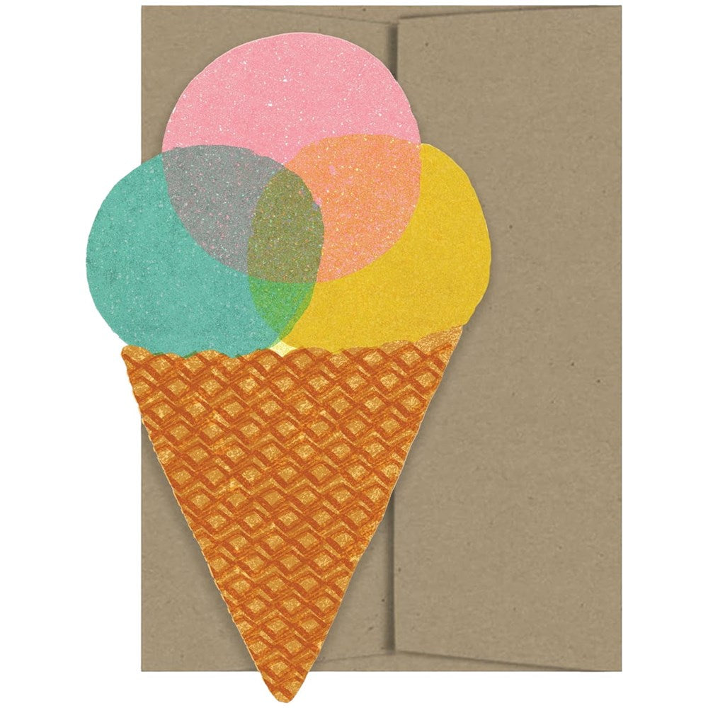 Isatopia Ice Cream Die Cut Card (1 pc)