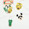 Isatopia Wild Bunch Gift Tags Set (6 pcs) - product shown out of packaging.