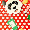 Isatopia Wild Bunch Gift Tags Set (6 pcs) - product shown on polka dot table cloth.