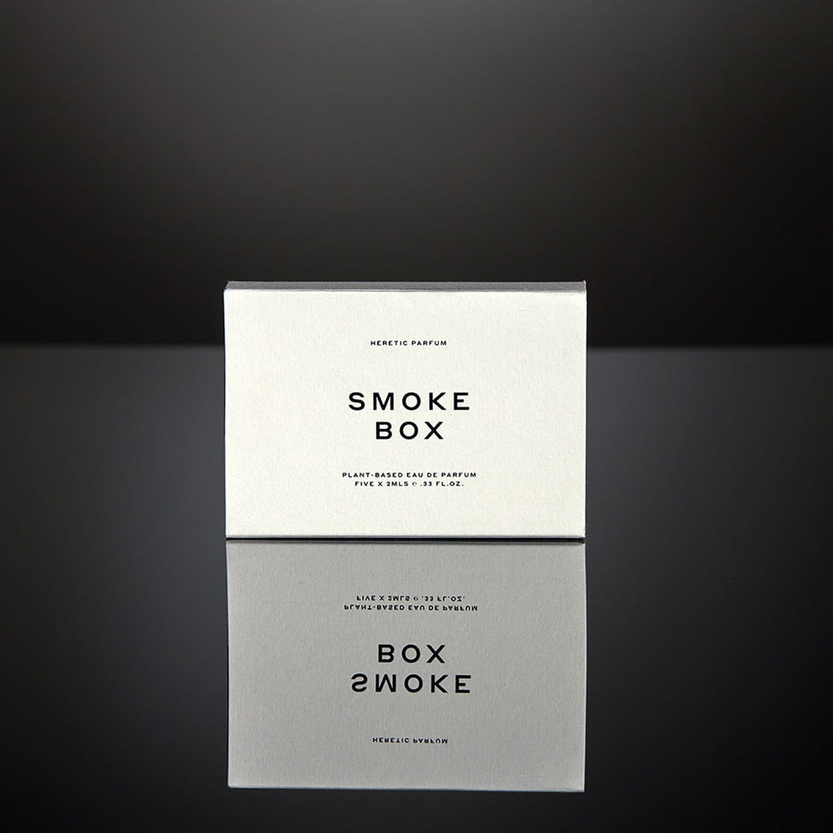 Heretic Parfum Smoke Box Eau de Parfum (5 x 2 ml) - product shown on black background.