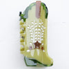 Tiepology Eco Shooting Star Cowboy Boots Hair Claw Clip - Avocado (1 pc) - product shown on counter.