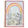 Folksy Forest Scene Notebook - Rainbow