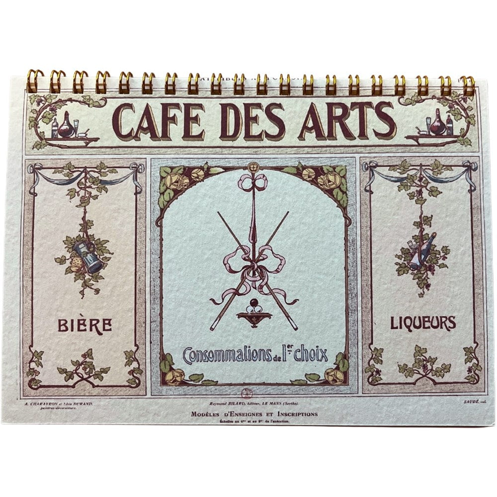Parcel Parisian Shops Notebook - Cafe des Arts (1 pc)
