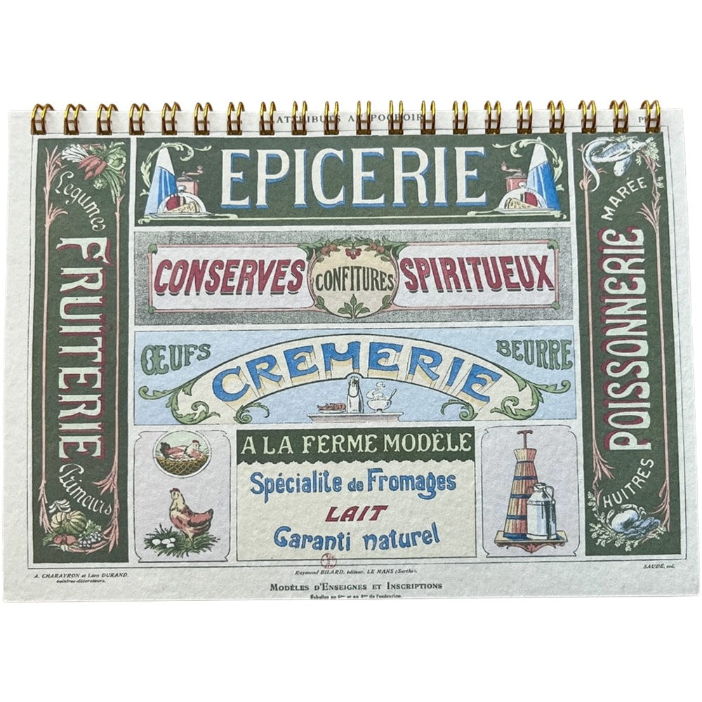 Parcel Parisian Shops Notebook - Epicerie (1 pc)