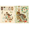 Cynthia Hart Victoriana Cats Sticker Book (80 pgs) - inside of product shown.