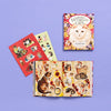 Cynthia Hart Victoriana Cats Sticker Book (80 pgs) - product shown on purple background.