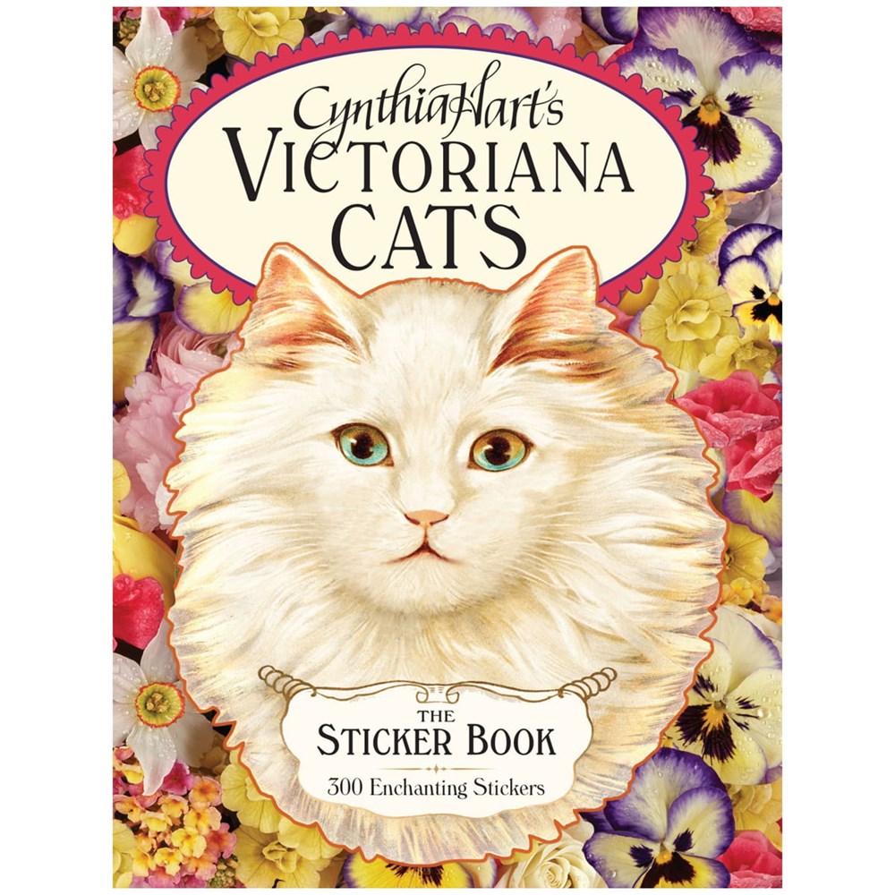 Cynthia Hart Victoriana Cats Sticker Book (80 pgs)