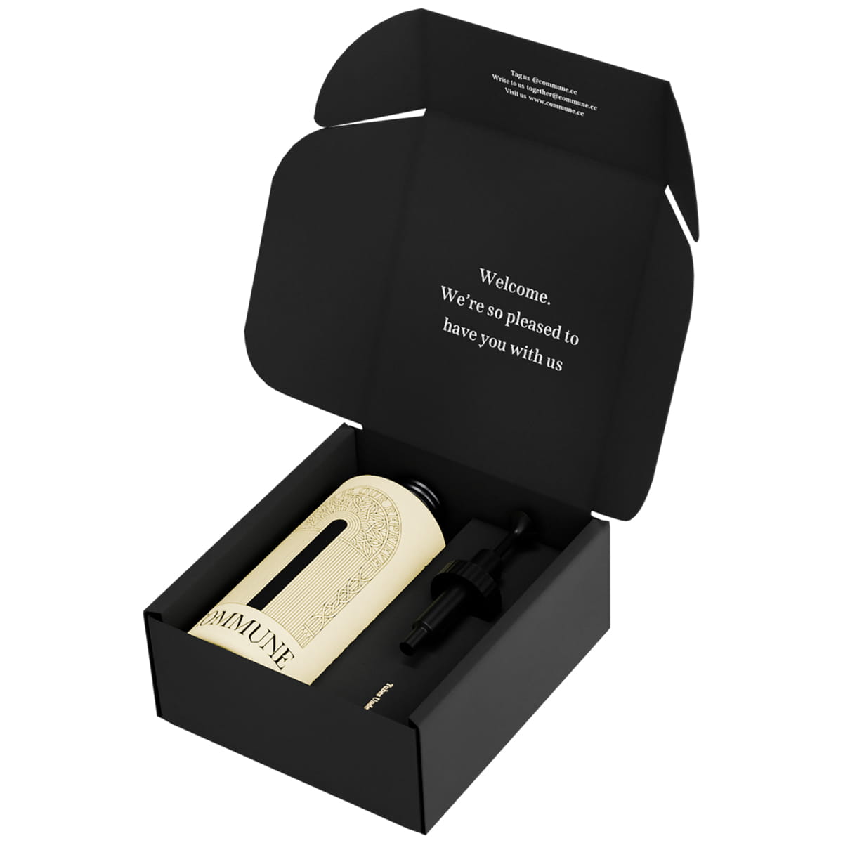 Commune Seymour Shampoo & Reusable Pump (750 ml) - product packaging shown.