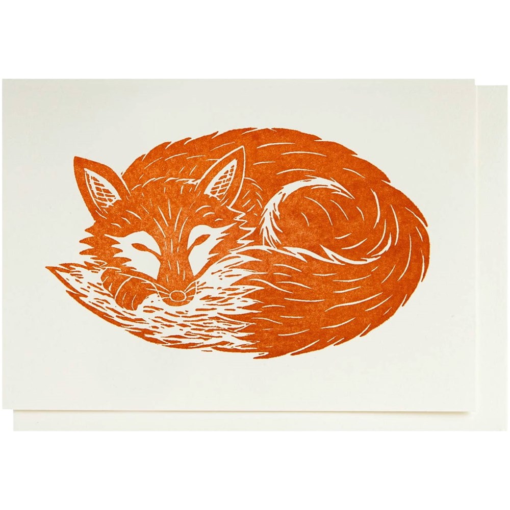 Archivist Sleeping Fox Notelet Card (1 pc)