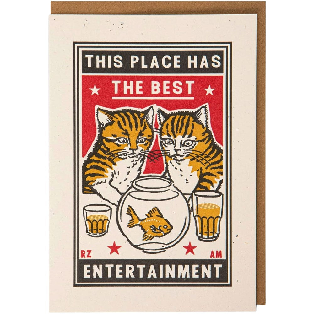 Archivist This Place Has the Best Entertainment Greeting Card (1 pc)
