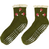 Mushroom Ruffle Grip Socks