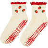 Strawberry Ruffle Grip Socks