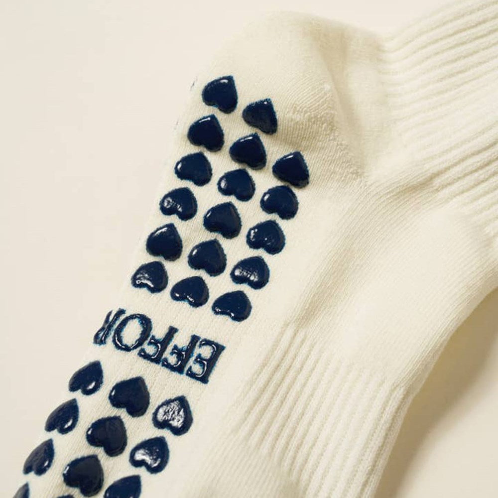 Close up of back of Effortless Club Good Energy Grip Socks (1 pair)