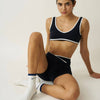 Model wearing Effortless Club Good Energy Grip Socks (1 pair)