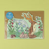 Art Angels Three Fold Enchanted Peryton Die Cut Card (1 pc) shown folded (flat) with envelope