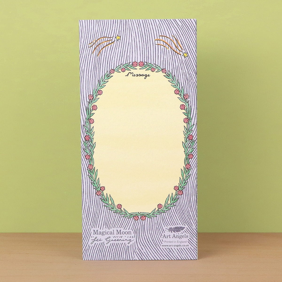 Back side of Art Angels Magical Moon Die Cut Card (1 pc)