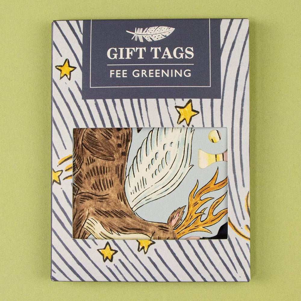 Art Angels Sleeping Woodland Gift Tags (6 pcs) inside box