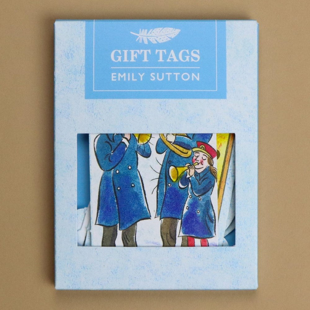 Art Angels Winter Street Gift Tags (6 pcs) shown inside box