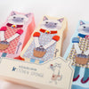 Close up of Kusuguru Decorative Kitchen Sponges - Set A (3 pcs)