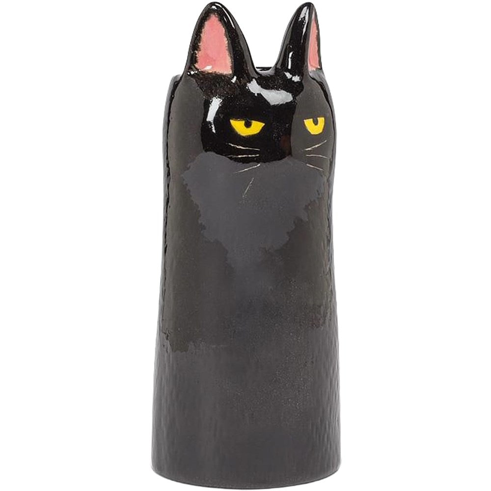 Abbott Skinny Cat Vase - Black (1 pc)
