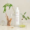 Innersense Organic Beauty Hair Renew Scalp Hairbath - product shown next to plants and ingredients. 