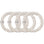 Slip Pure Silk Skinny Scrunchies - White (4 pcs)