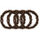 Slip Pure Silk Skinny Scrunchies - Dark Brown (4 pcs)