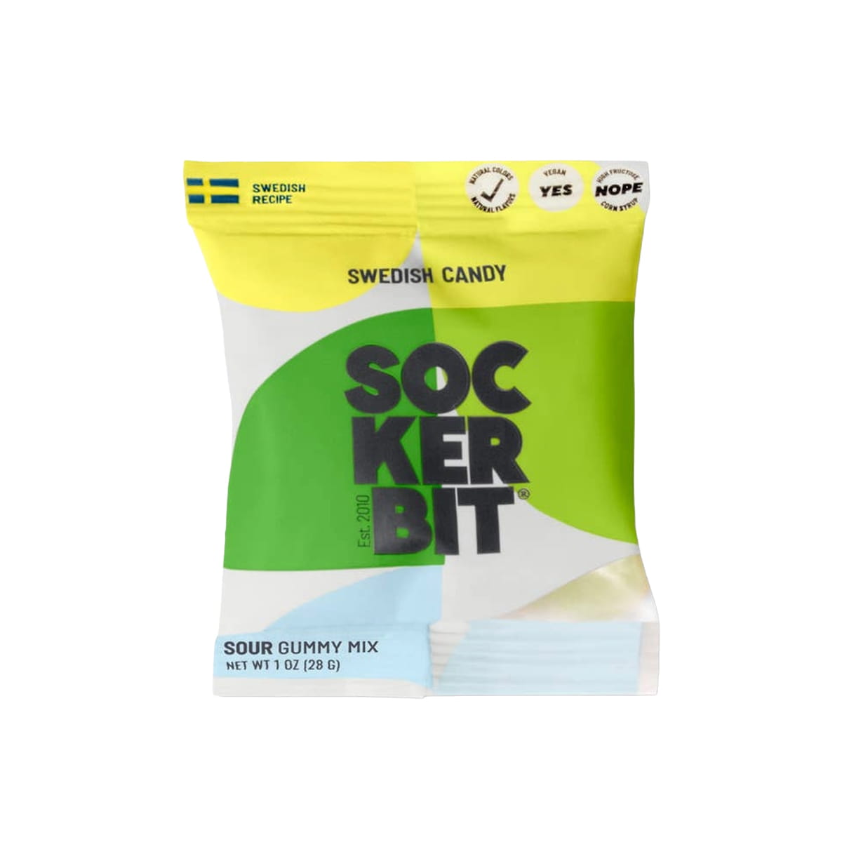 Sockerbit Mini Sour Gummy Mix (1 oz) - product packaging shown.