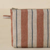 Live Linen Linen Small Pouch – Terracotta Segue (1 pc) - product shown up close.