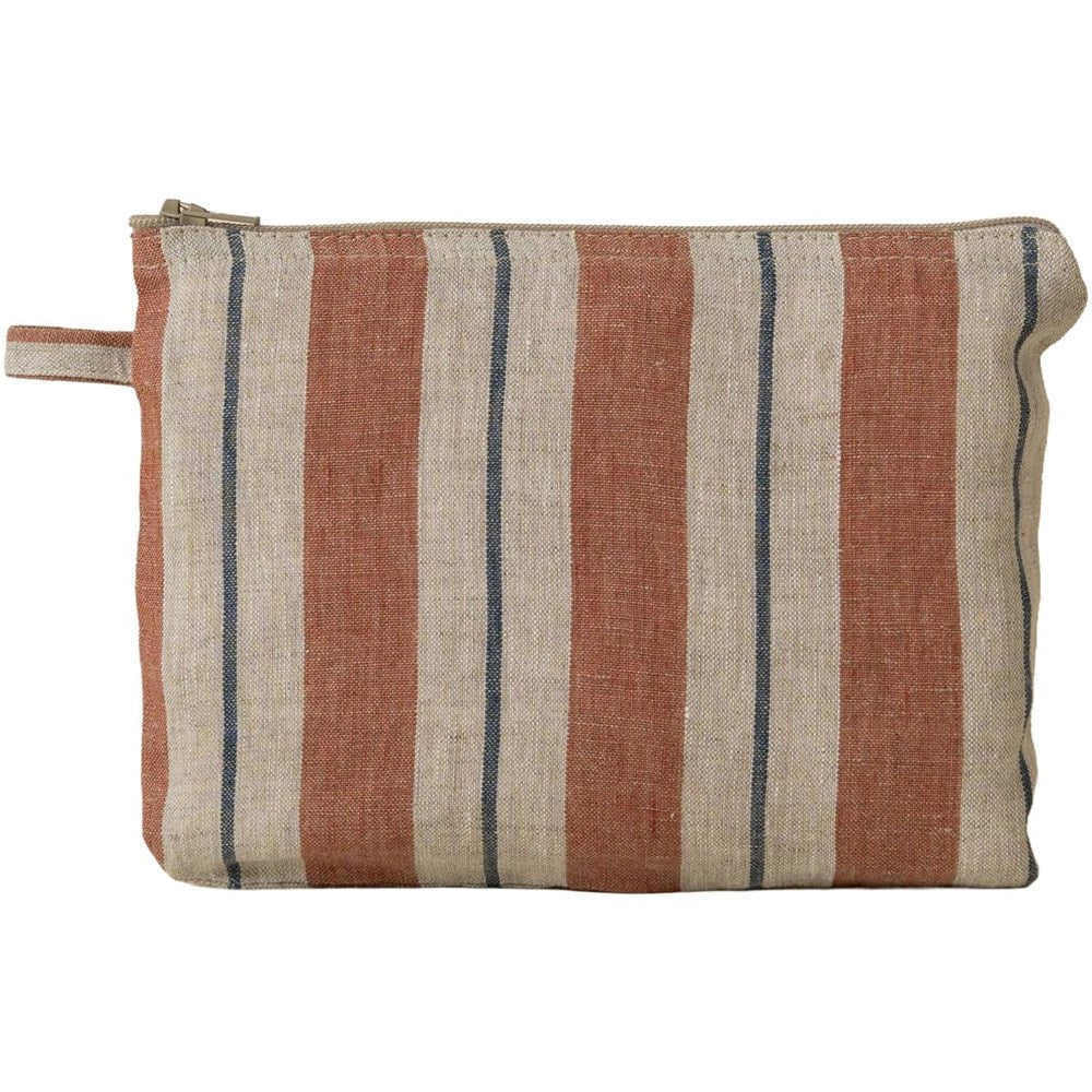 Live Linen Linen Small Pouch – Terracotta Segue (1 pc)