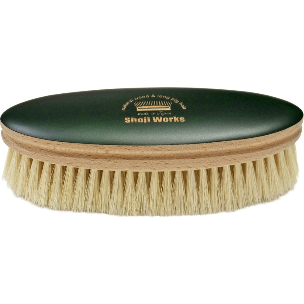 Shoji Works Polishing Shoe Brush – Green (1 pc)