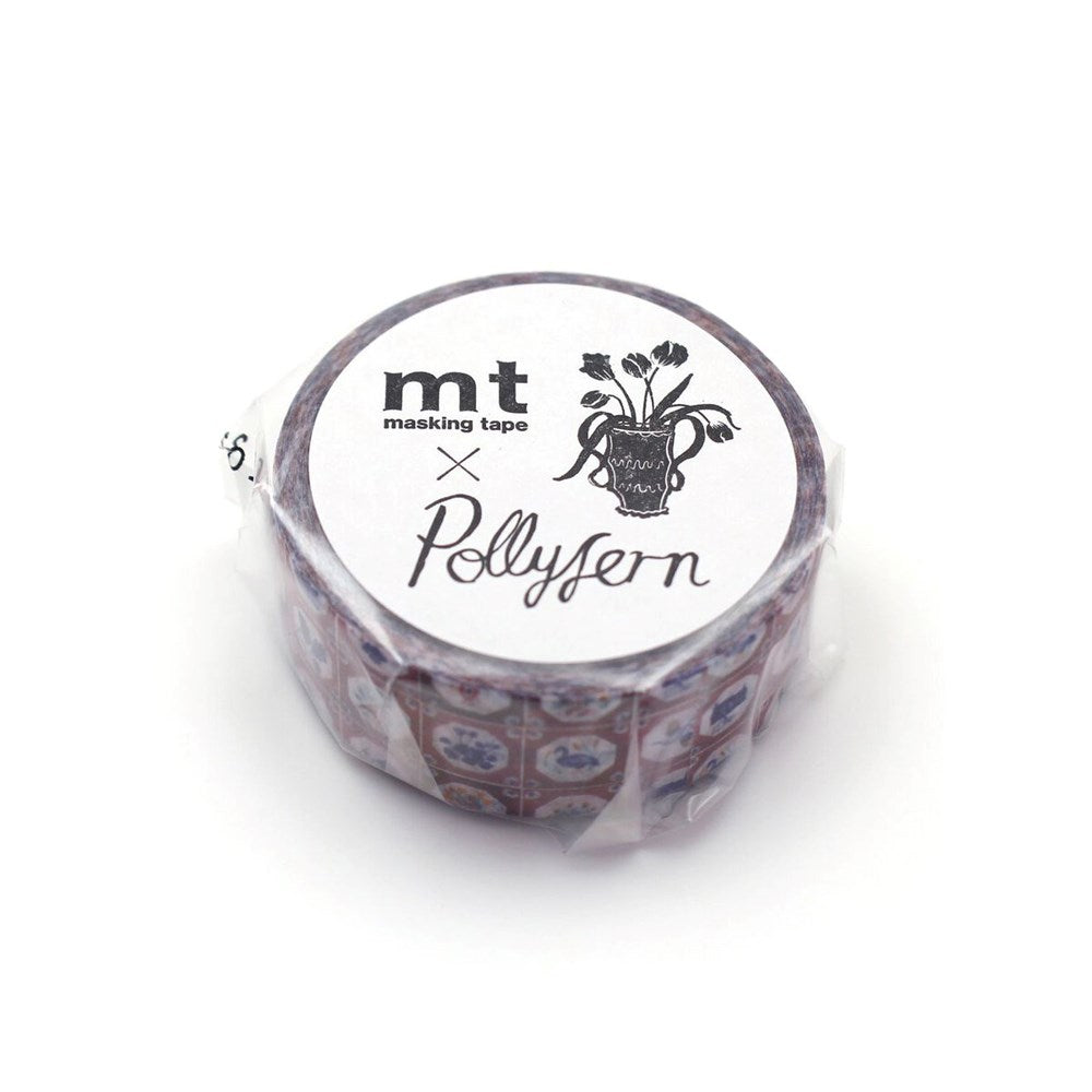 MT Masking Tape Polly Fern Tile (5/8” x 16.4 ft) - product shown in packaging.