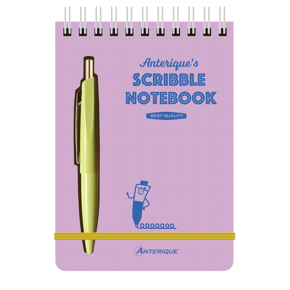 Anterique Stationers Mini Pen Scribble Note Set - Violet (2 pcs)