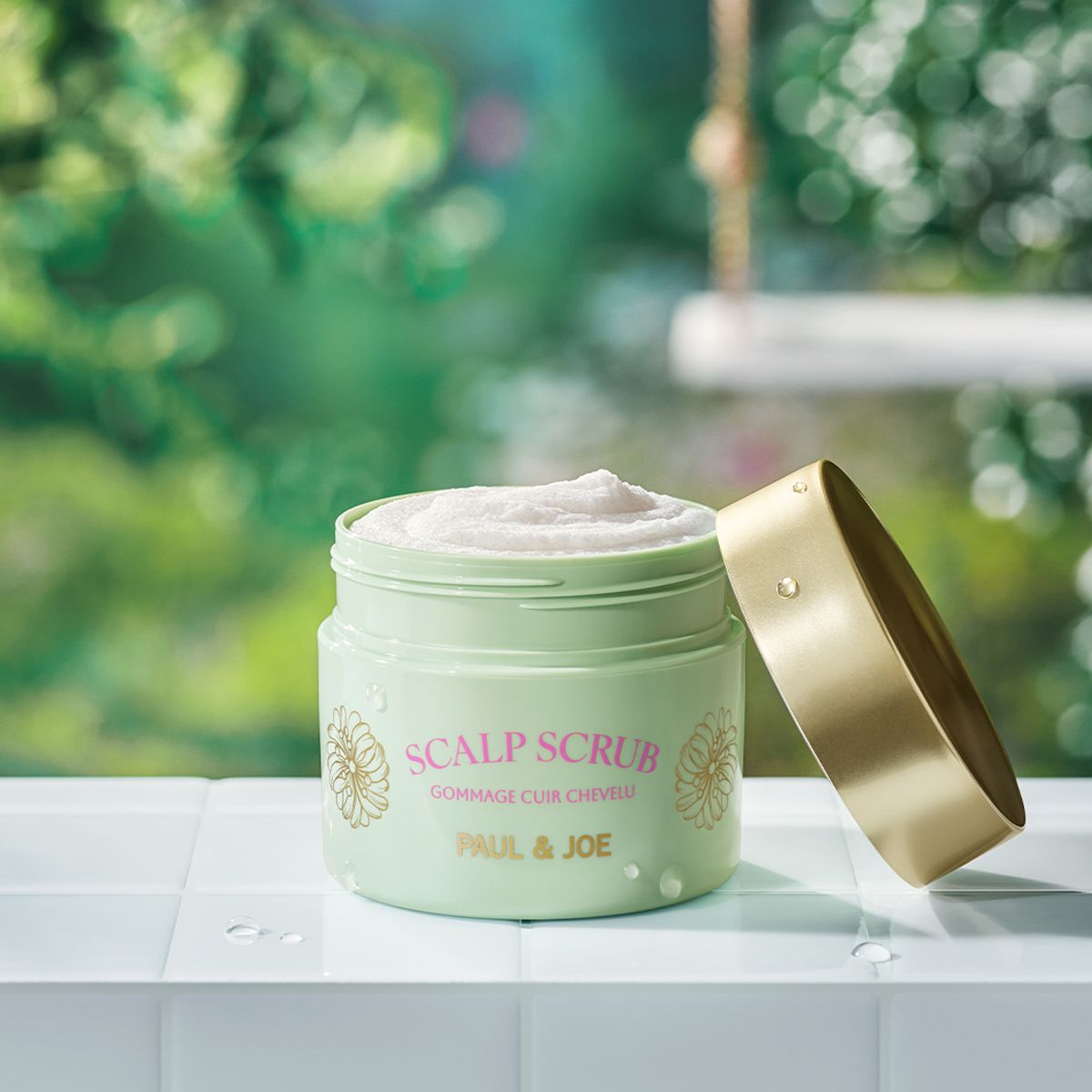 Paul &amp; Joe Beaute Scalp Scrub (160 ml) - product shown with lid removed.