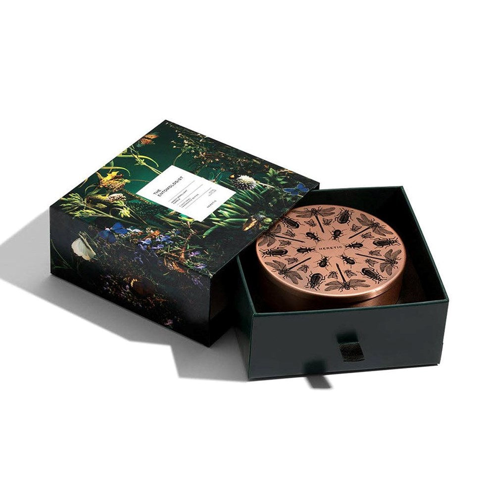 Heretic Parfum The Entomologist Candle (15 oz) - product shown in packaging.
