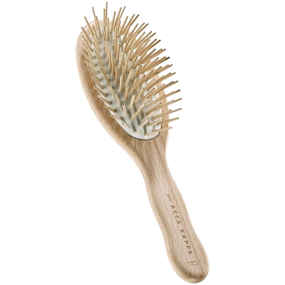 Acca Kappa Natura Oval Brush - Wooden Pins (1 pc)