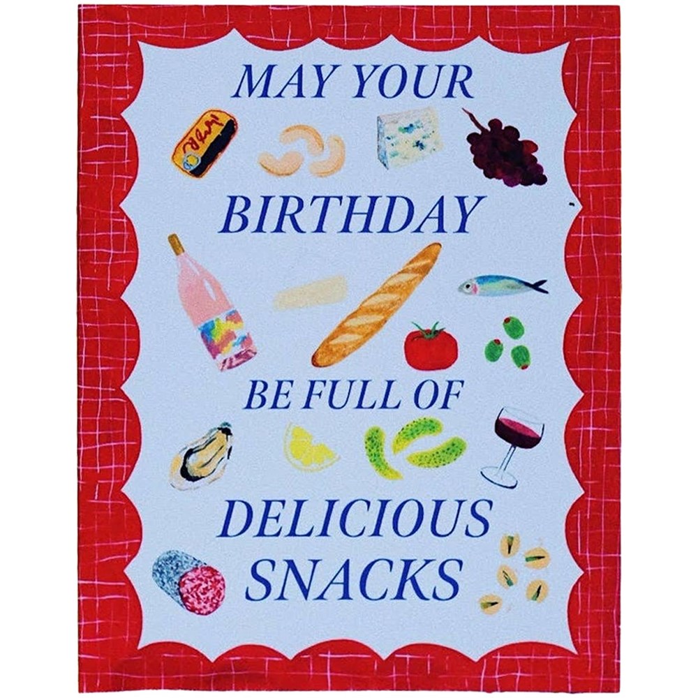 Small Adventure Delicious Snacks Birthday Card (1 pc)