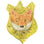 Kelly Aaron Creative Fox On A Plaque - Yellow (1 pc)