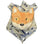 Kelly Aaron Creative Fox On A Plaque - Blue (1 pc)