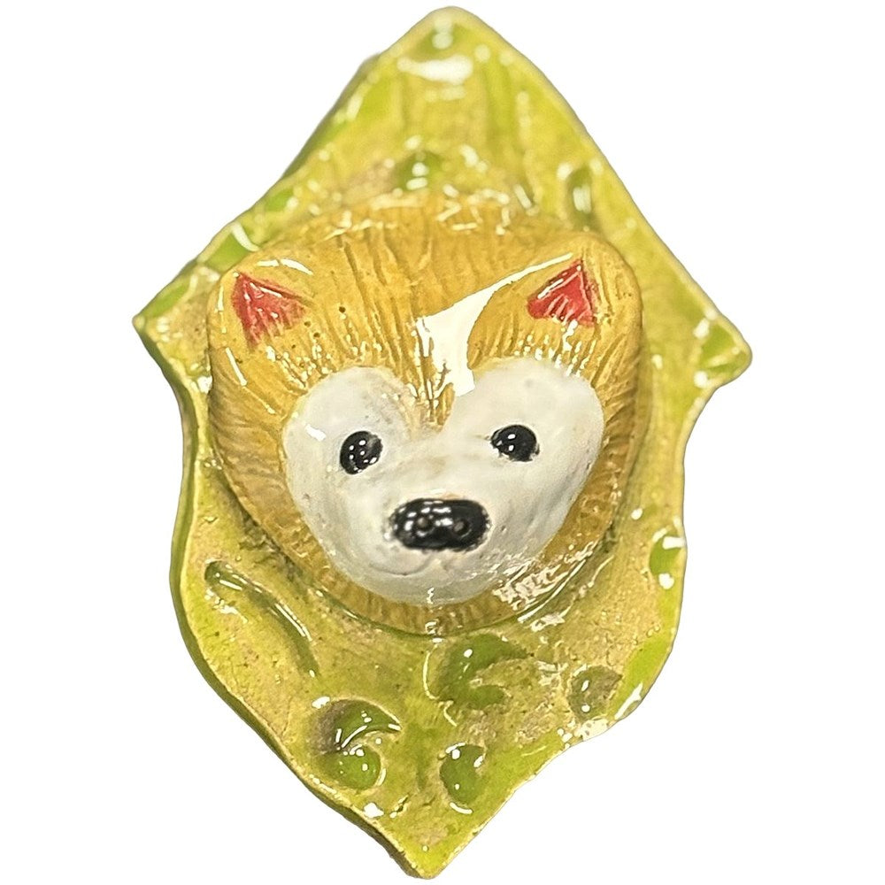 Kelly Aaron Creative Hedgehog On A Plaque - Green (1 pc)
