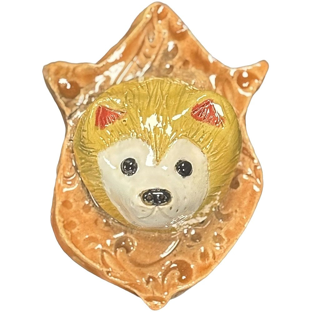 Kelly Aaron Creative Hedgehog On A Plaque - Orange (1 pc)