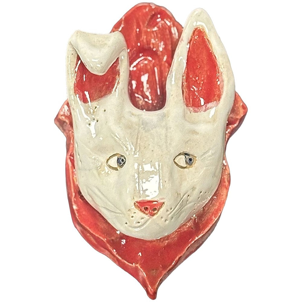 Kelly Aaron Creative Rabbit On A Plaque - Red (1 pc)