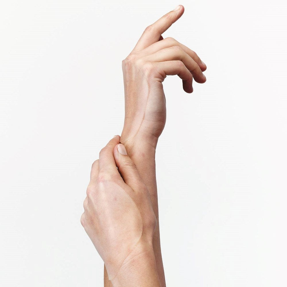 Wrinkles Schminkles Hand Wrinkle Patches (2 pcs) - product shown being modeled. 