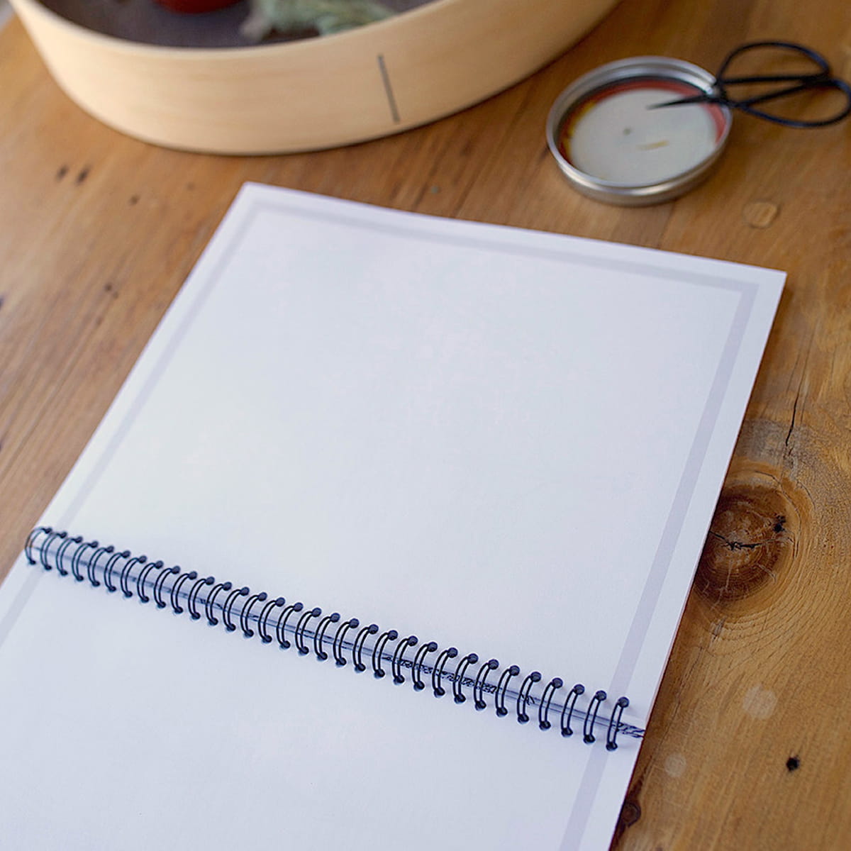 Herbal Academy Botanical Illustrations Workbook (1 pc) - product shown open.